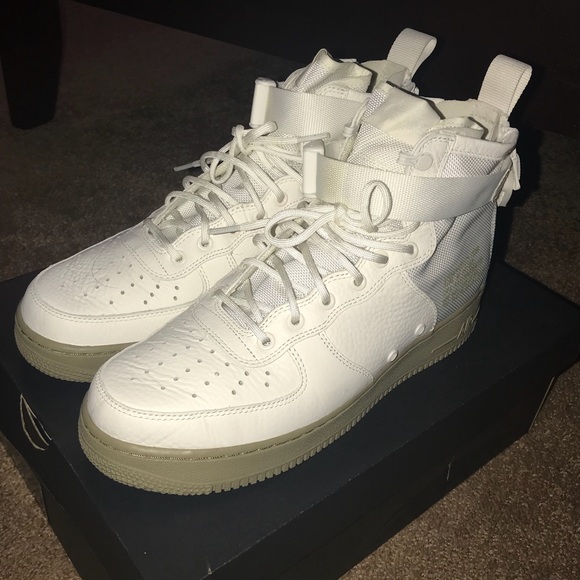 nike sf air force 1 mid ivory olive